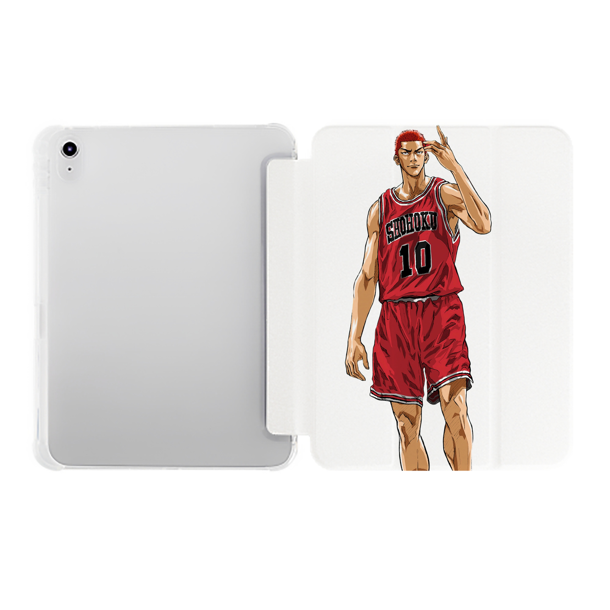 （画像用） SLAM DUNK／スラムダンク IPad ケース ペン収納付き 三つ折りスタンド PUレザー×シリコン 対応機種9.5/10.5/10.9インチ